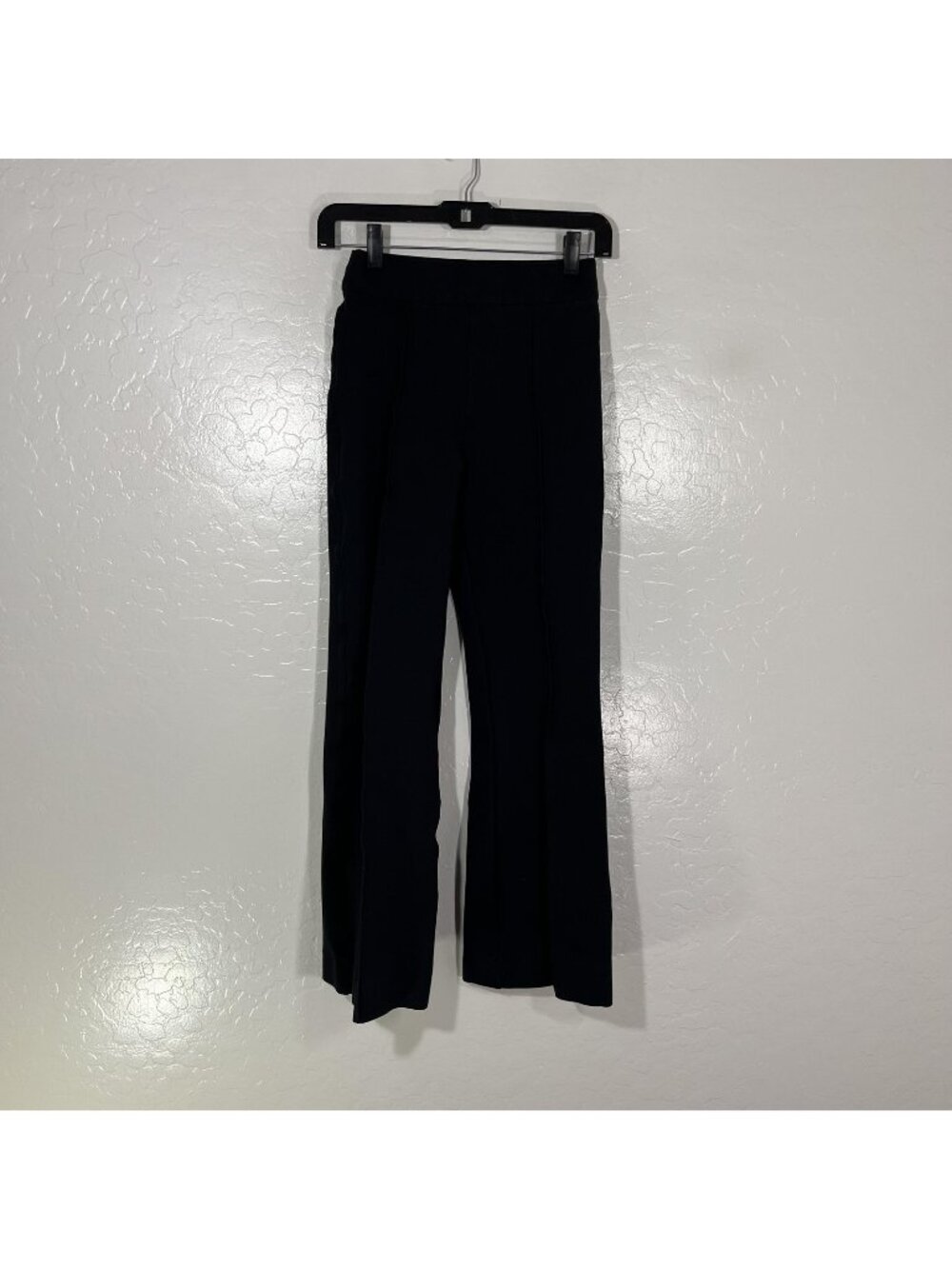 Spanx Dress Pants Womens XS Black Ponte Flare Pull On Stretch Shaping #20252R